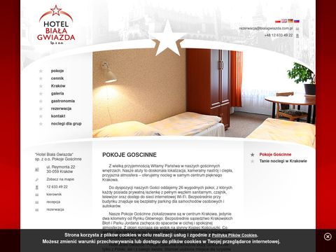 Bialagwiazda.com.pl tani hotel Kraków