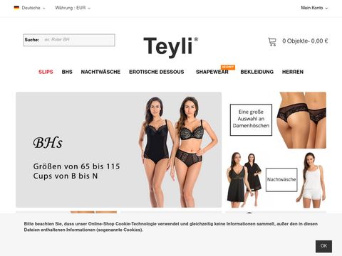 Teyli.eu sklep internetowy z bielizną
