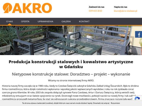 Akro-stalowe.pl - konstrukcje, usługi spawalnicze