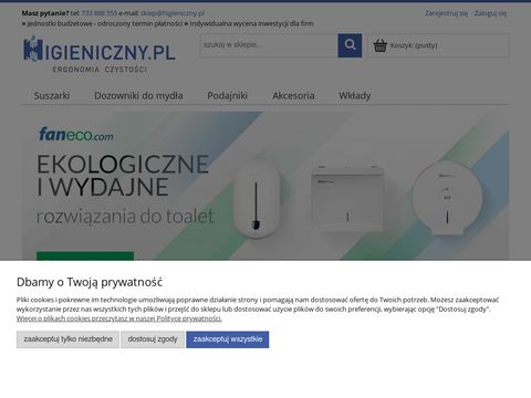 Suszarki do rąk dyson Higieniczny.pl
