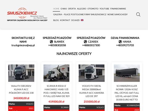Truckgniezno.pl ciężarówki Gniezno