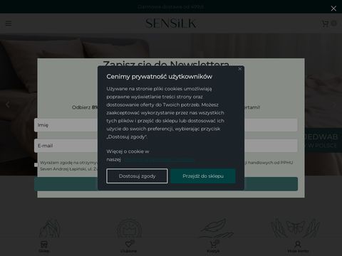 Sensilk.pl - produkty z jedwabiu naturalnego