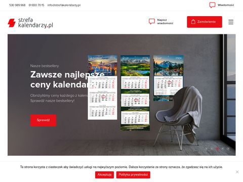 Strefakalendarzy.pl kalendarze reklamowe