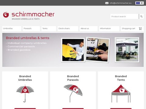 Schirmmacher.pl - parasole reklamowe z nadrukiem