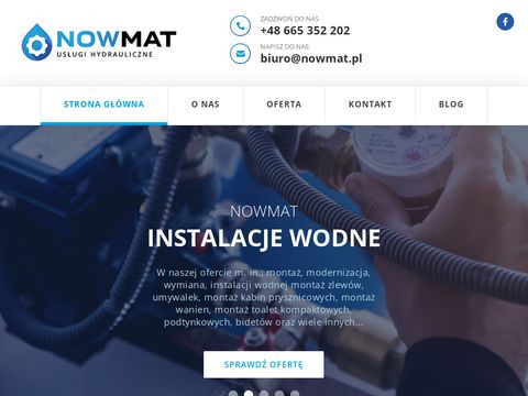 Nowmat.pl usługi hydrauliczne Wrocław