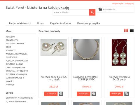 Swiat-perel.pl - kolczyki perły, biżuteria z pereł