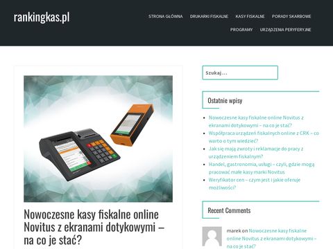 Rankingkas.pl - kasy i drukarki fiskalne na blogu