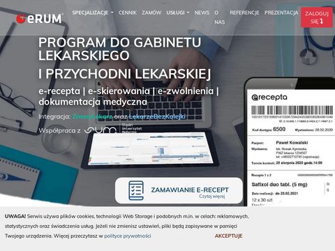 Erum.pl - program do przychodni lekarskiej