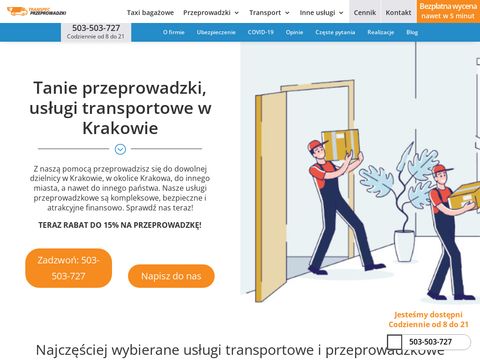 Przeprowadzkikrk.pl Transpec - niedrogie usługi