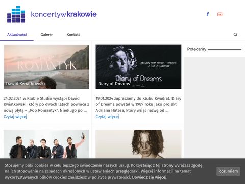 Koncertywkrakowie.pl 2018