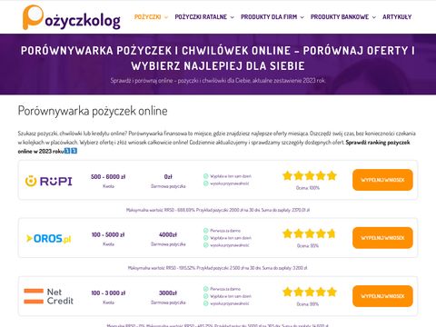 Pozyczkolog.pl - chwilówka bez BIK