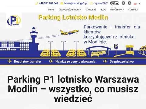 Parkingp1.pl lotnisko Modlin