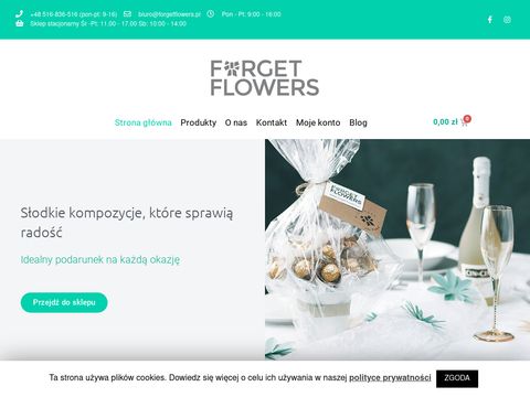 Forgetflowers.pl - słodka kwiaciarnia internetowa