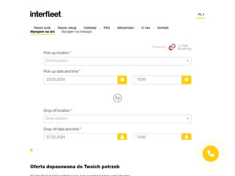 Interfleet.pl sieciowa wypożyczalnia samochodów