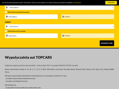 Topcars24.pl wynajem samochodów w świetnych cenach