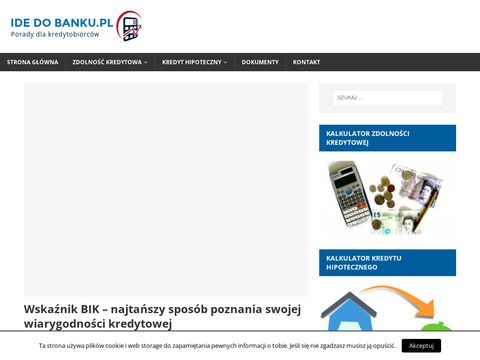 Idedobanku.pl baza wiedzy na temat oferty banków