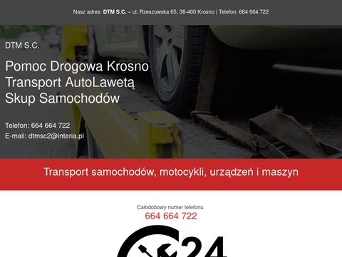 Pomoc-drogowa-krosno.pl - autolaweta