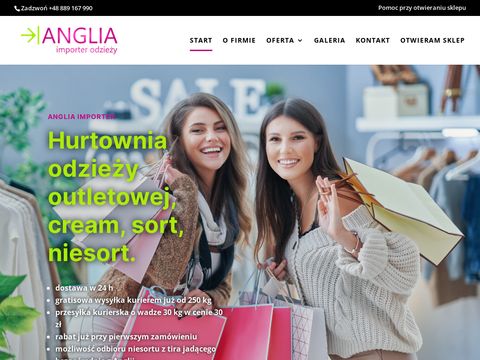 Anglia-importer.pl - outlety hurtownie