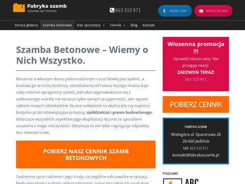 Fabrykaszamb.pl zbiorniki betonowe