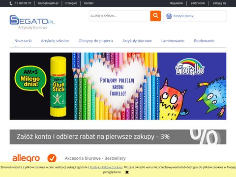 Segato.pl niszczarki biurowe sklep