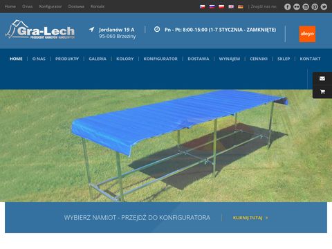 Gralech.com namioty ogrodowe