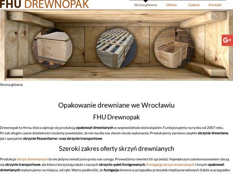 Drewnopak.eu skrzynie fumigowane Wrocław