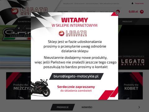 Legato-motocykle.pl sklep z akcesoriami, częściami
