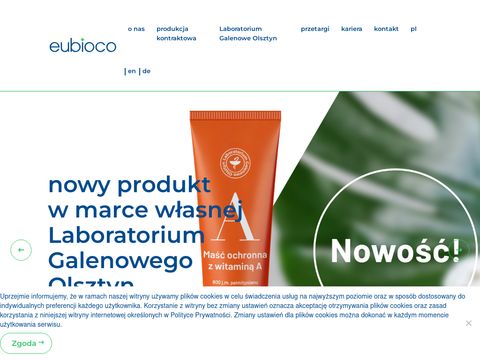 Eubioco.eu - produkcja suplementów na zlecenie