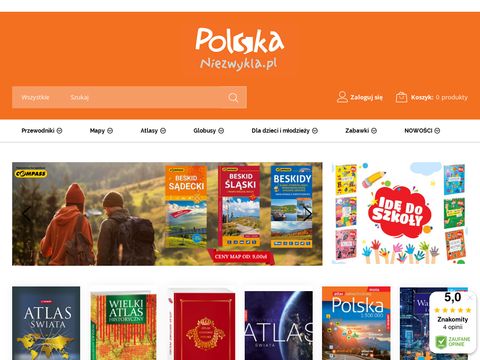 Sklep.polskaniezwykla.pl najwięszy wybór map