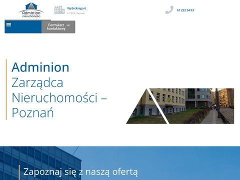 Adminion zarządzanie nieruchomościami Poznań