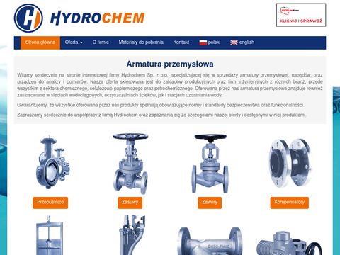 Hydrochem.com.pl - armatura przemysłowa