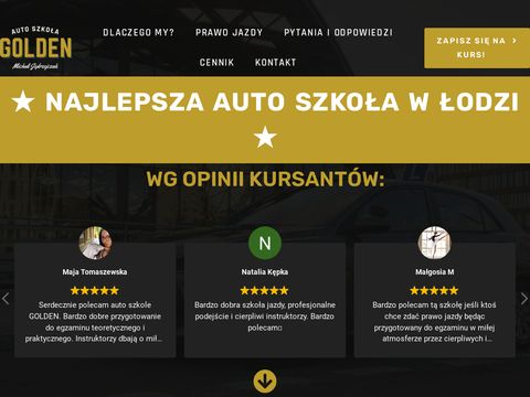 Auto Szkoła Golden - najlepsza w Łodzi