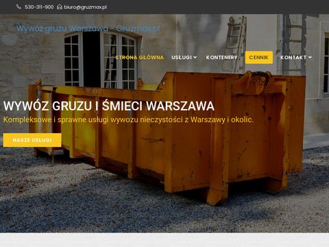 GruzMax - sposób na gruz w Warszawie