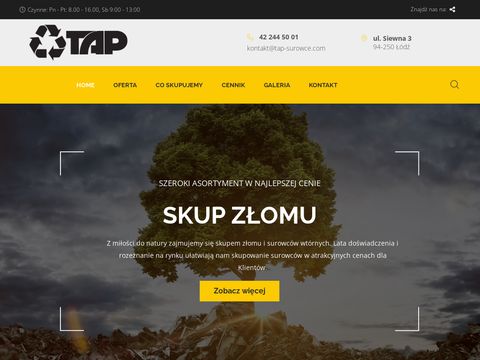Tap-surowce.com skup złomu Łódź