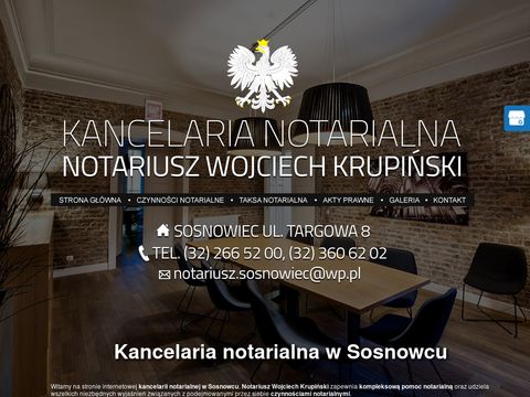 Krupiński Wojciech notariusze Sosnowiec