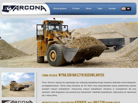 Arcona-maszyny.com.pl wynajem ładowarki