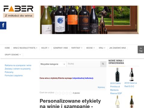 Faber wino i szampany reklamowe