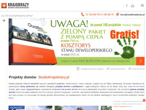 Studiokrajobrazy.pl - projekty domów