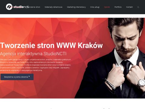 Studioncti.pl tworzenie sklepów i stron Kraków