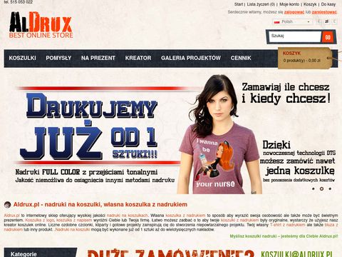 Aldrux.pl koszulki z twoim pomysłem