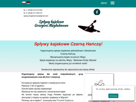 Kajaki.suwalki.pl spływy kajakowe Czarna Hańcza