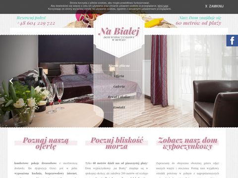 Nabialej.pl dom wypoczynkowy na Białej w Rewalu