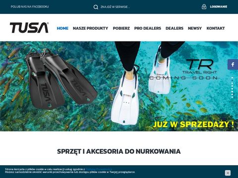Tusa.com.pl - maska do nurkowania z kamerą