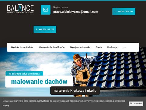 Balance.net.pl - montaż banerów Kraków