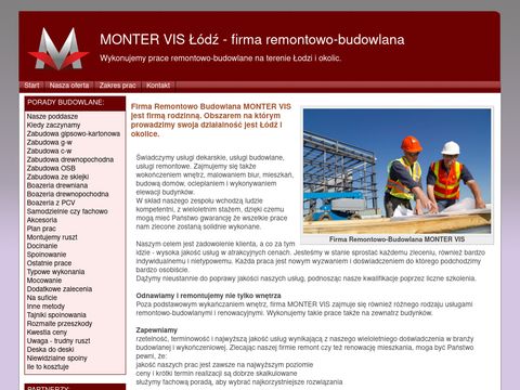 Monter Vis - firma budowlana Łódź