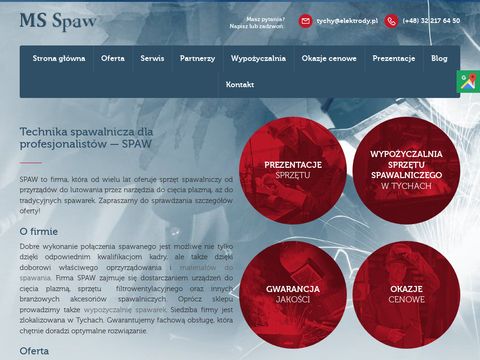 Spaw J. Majewski materiały spawalnicze Katowice