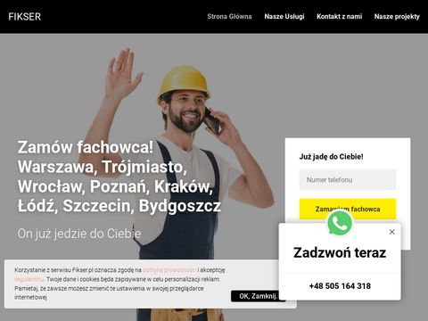 fikser.pl elektryk i hydraulik Warszawa