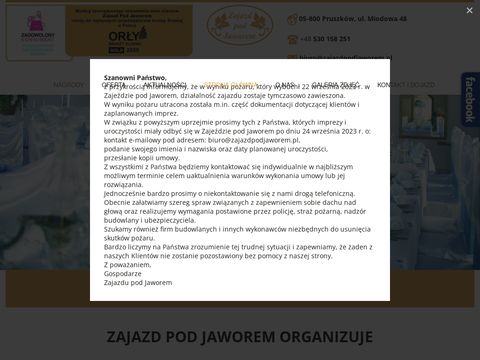 Zjazdpodjaworem.pl dom weselny Pruszków