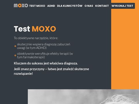 Moxo profesjonalna diagnoza adhd za pomocą testu