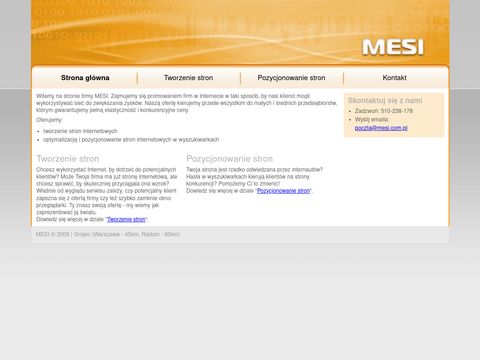 Mesi.com.pl pozycjonowanie Warszawa